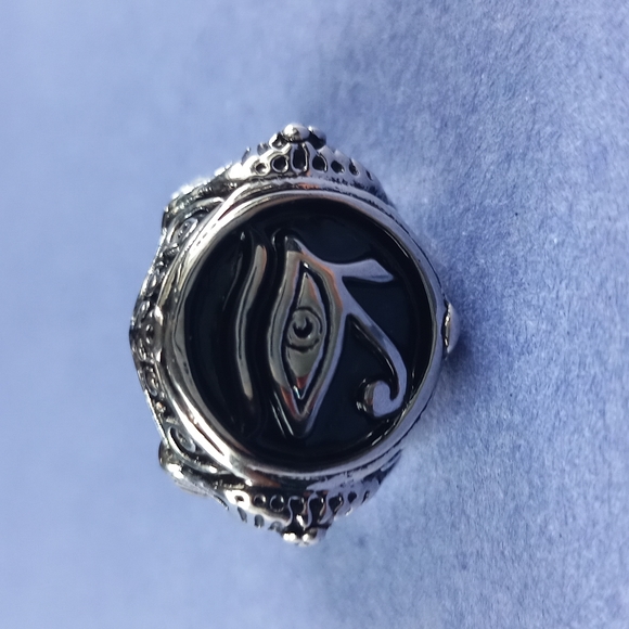 Egyptian Pharaoh Heavy Metal Skull Gothic Biker Punk Ring Hip Hop - Picture 2 of 4